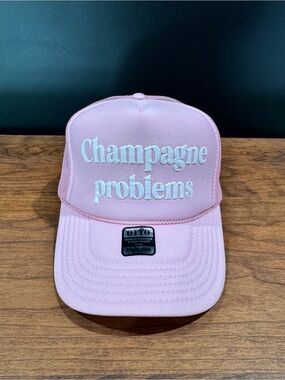 OTTO Pink Champagne Problems Trucker Cap